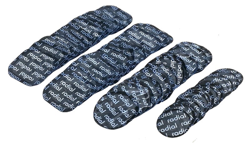 HARZOLE UP-303G60 60pc tire Repair Patch Small Medium and Square Patch 30PC 2-1/8" 54 * 54mm Square Patch, 15PC 1-5/8"ï¿ 41mm,15PC 2-1/4" ï¿ 57mm